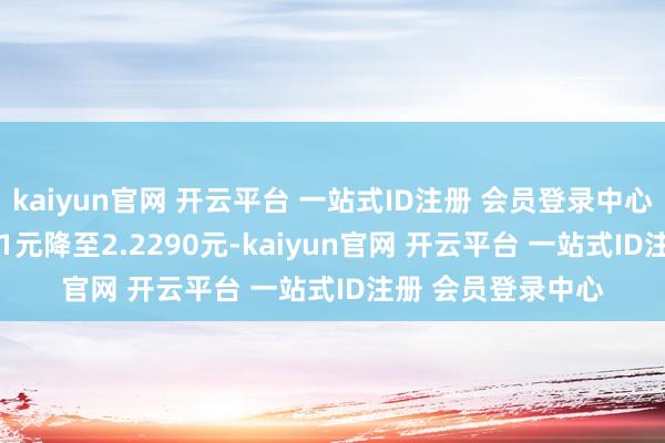 kaiyun官网 开云平台 一站式ID注册 会员登录中心C类份额从3.2621元降至2.2290元-kaiyun官网 开云平台 一站式ID注册 会员登录中心