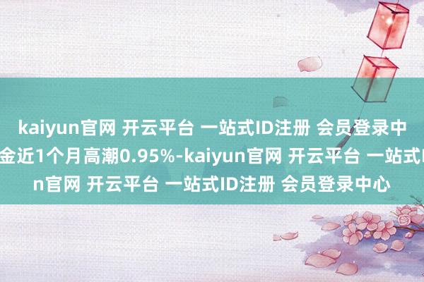kaiyun官网 开云平台 一站式ID注册 会员登录中心历史数据显现该基金近1个月高潮0.95%-kaiyun官网 开云平台 一站式ID注册 会员登录中心