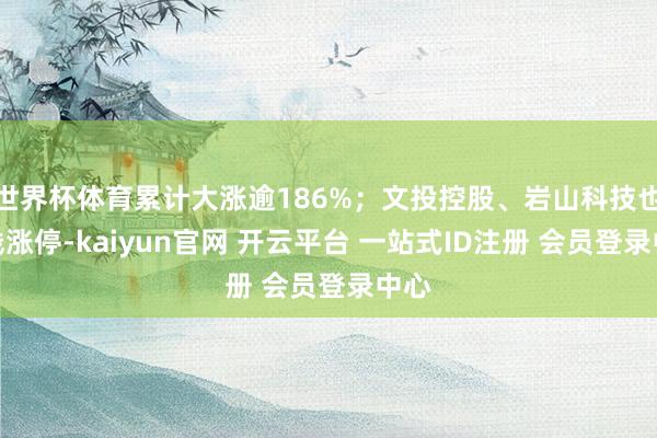 世界杯体育累计大涨逾186%；文投控股、岩山科技也直线涨停-kaiyun官网 开云平台 一站式ID注册 会员登录中心