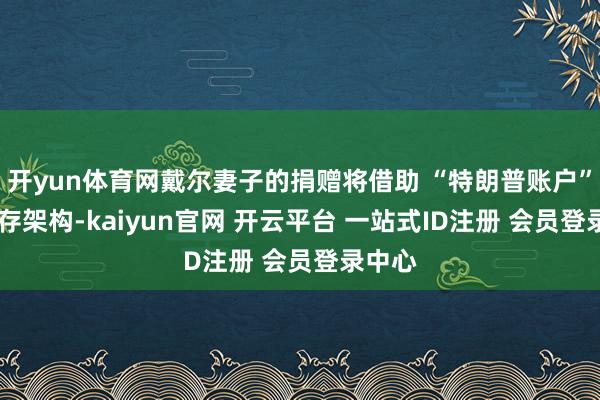 开yun体育网戴尔妻子的捐赠将借助 “特朗普账户” 的现存架构-kaiyun官网 开云平台 一站式ID注册 会员登录中心