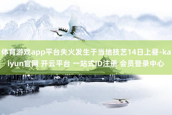 体育游戏app平台失火发生于当地技艺14日上昼-kaiyun官网 开云平台 一站式ID注册 会员登录中心